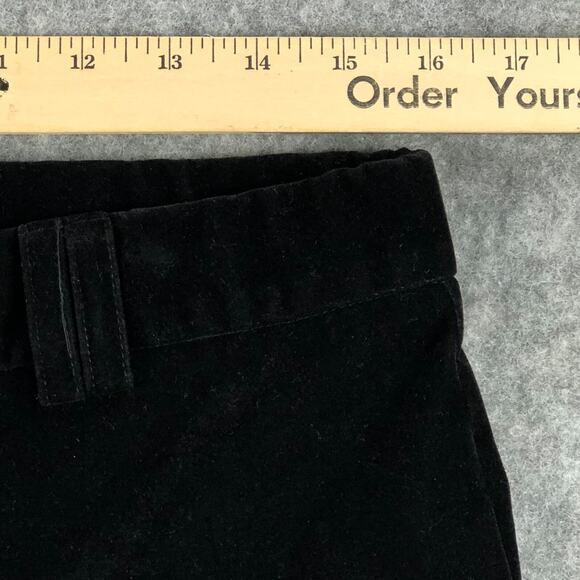 Steve Madden Velvet Pants Large Black Flared High Rise Dress Casual Soft Womens - Picture 12 of 16